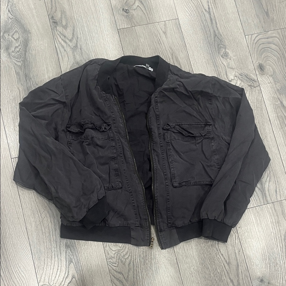 Women's Black Bomber Jacket